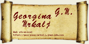 Georgina Mrkalj vizit kartica